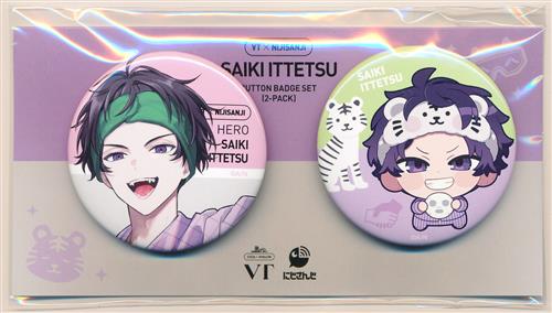 にじさんじ×VTcosmetics 缶バッジ2個セット 佐伯イッテツ