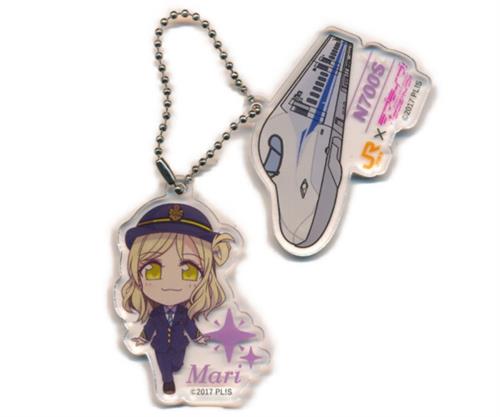 ラブライブ!サンシャイン!!×JR東海"推し旅" 沼津ゲキ推しキャンペーン! 2024 東海道新幹線乗車ノベルティ アクリルチャーム 小原鞠莉