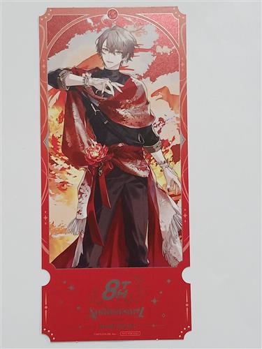 にじさんじ チケット風カード Aver. 加賀美ハヤト【にじさんじ 8th Anniversary store in池袋 購入特典】