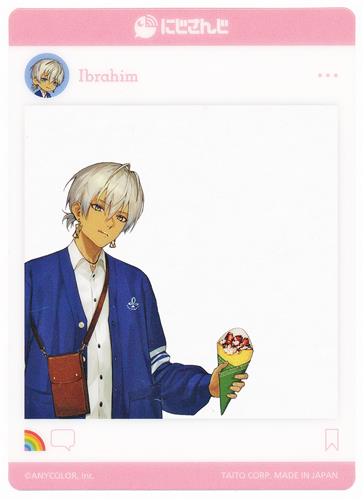 にじさんじ×GiGOキャンペーン 春のおでかけ SNS風クリアカード イブラヒム A