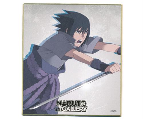 NARUTO-ナルト- アニメ NARUTO-ナルト- 20周年記念 NARUTO THE GALLERY ランダムミニ色紙 A Group うちはサスケ ＜XmasFセール＞