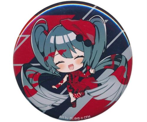 初音ミク VOCALOID ART OF MIKU -Hatsune Miku×Contemporary Art- アートミク トレーディング缶バッジ 初音ミク(両目閉じ)