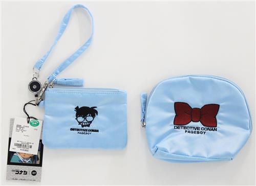 名探偵コナン×PAGEBOY コナンポーチセット ブルー ＜NHYセール追加商品＞