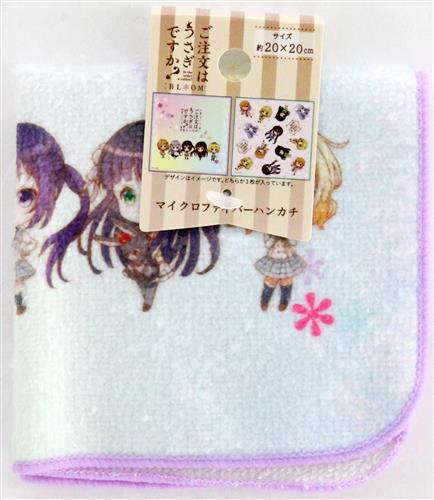ご注文はうさぎですか? BLOOM×Seria マイクロファイバーハンカチ A