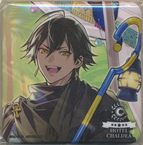 Fate/Grand Order FGO ホテルカルデア イケプリ 宿泊者限定 スクエア缶バッジ オジマンディアス(ライダー)