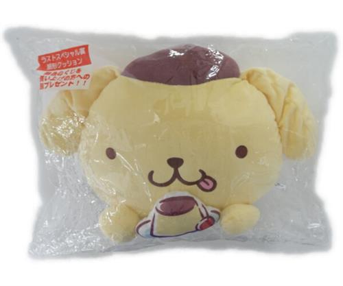 サンリオ当りくじ ポムポムプリン当りくじ ラストスペシャル賞 顔形クッション ポムポムプリン