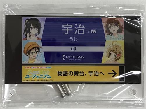 響け!ユーフォニアム  京阪電車×響け!ユーフォニアム 2025 ミニチュア駅名標 宇治駅