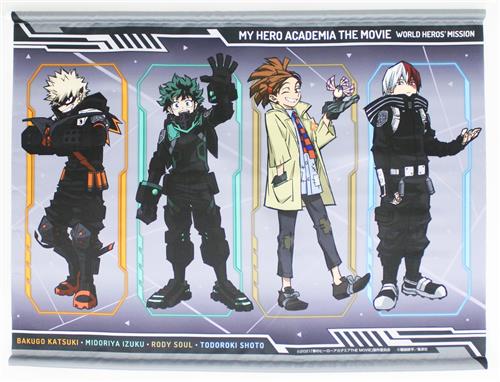 僕のヒーローアカデミア THE MOVIE ワールド ヒーローズ ミッション×NO ANIME, NO LIFE. B2タペストリー
