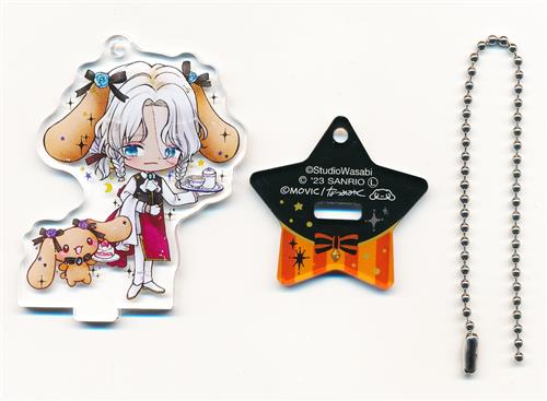 悪魔執事と黒い猫×Cinnamoroll DollyMix スタンド付きアクリルキーホルダーコレクション ミヤジ・オルディア