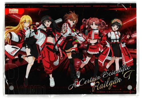 【未開封】とある科学の超電磁砲T×ROUND1 集合 アクリルボード