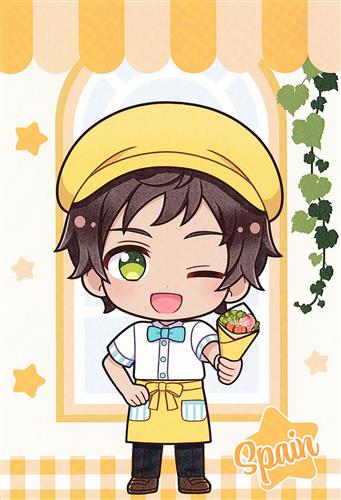 ヘタリア World☆Stars×Amo Crepe ポストカード スペイン