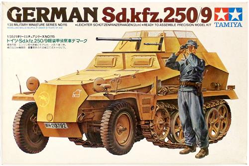 ミリタリーミニチュアシリーズ No.115 ドイツ・Sd.Kfz.250/9 軽装甲偵察車 デマーグ [タミヤ]
