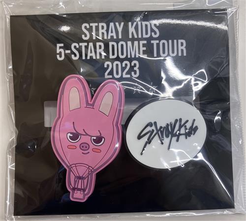 Stray Kids 5STAR Dome Tour 2023 オンラインくじ D賞 SKZOOラバークリップセット トエッキ チャンビン