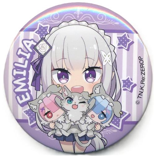 Re:ゼロから始める異世界生活 缶バッジ エミリア(制服ver.) 【Re:ゼロから始める異世界生活キャンペーン】