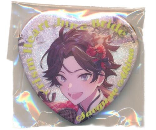 にじさんじ Prism Heart June Bride ランダムハート型缶バッジ Aグループ 三枝明那 B
