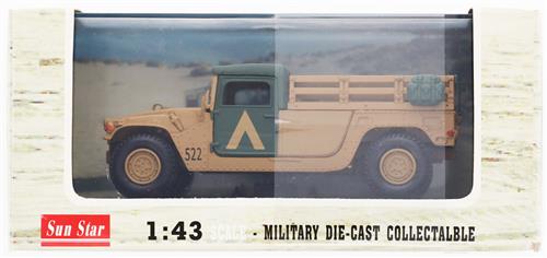 HUMMER COLLECTABLE HUMMER PICK UP US ARMY DESERT STORM WITH CAMOUFLAGE 【フィギュア】[Sun Star]