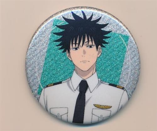 呪術廻戦 5周年×羽田エアポートガーデン トレーディンググリッター缶バッジ Pilot Style ver. 伏黒恵 B