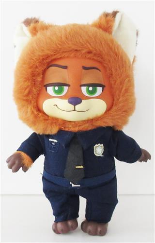 DISNEY×TOPTOY ズートピア ニックとジュディの成長の旅 ぬいぐるみシリーズ ニック POLICE UNIFORM