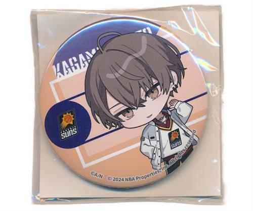 にじさんじ/NIJISANJI EN×NBA×楽天コレクション 第2弾 【Western】 D-37賞 缶バッジ 加賀美ハヤト Phoenix Suns ちびキャラ