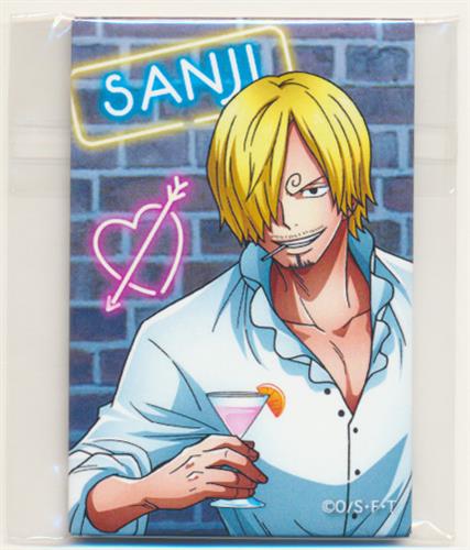 ONE PIECE スクエア缶バッジ 乾杯 サンジ 【JUMP SHOP限定】