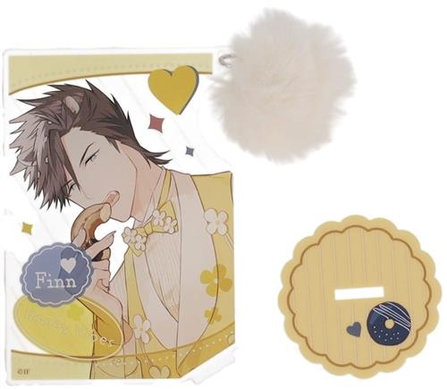 Honey Vibes オトメイト秋風マルシェ 2025 ランダムふわふわピアスカード型アクリルスタンド フィン