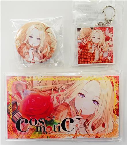 学園アイドルマスター 誕生日記念 スクエアアクリルパネル+スタンド缶バッジ+アクリルキーホルダー 十王星南