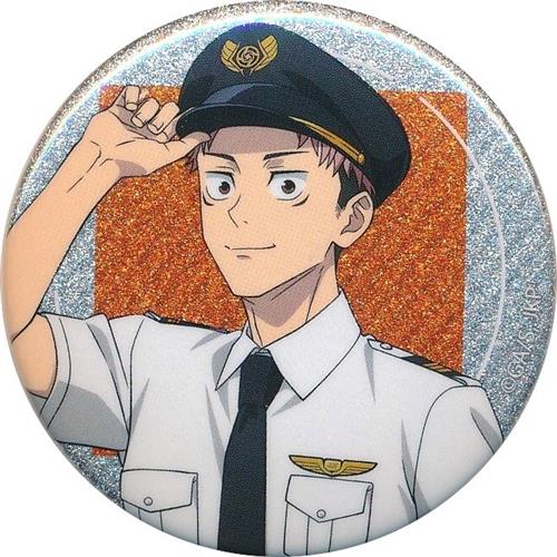 呪術廻戦 5周年×羽田エアポートガーデン トレーディンググリッター缶バッジ Pilot Style ver. 虎杖悠仁 B