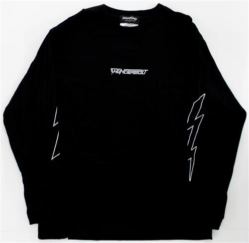 初音ミク JAPAN TOUR 2023 ～THUNDERBOLT～ Typography Long sleeve T-shirt ブラック 初音ミク