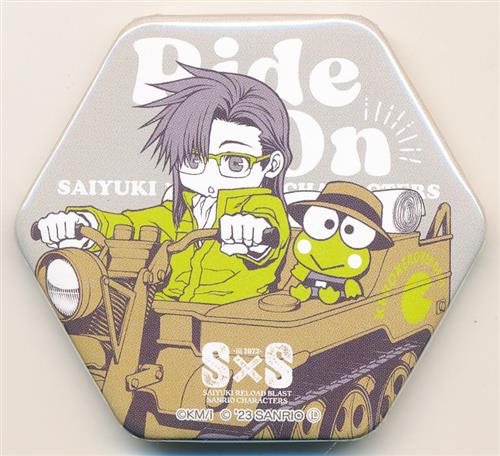 最遊記×サンリオキャラクターズ トレーディング六角形缶バッジ B 天蓬元帥×けろけろけろっぴ
