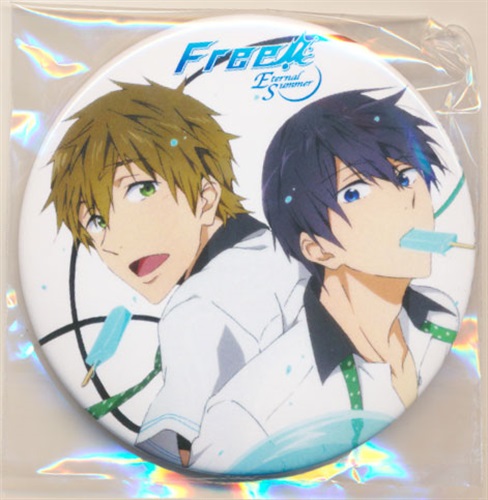 Free! -Eternal Summer- コミケ限定缶バッジ 橘真琴&七瀬遙 【コミケ89】