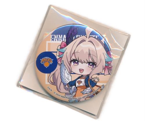 にじさんじ/NIJISANJI EN×NBA×楽天コレクション 第3弾 【Eastern】 D-46賞 缶バッジ エナー・アールウェット New York Knicks ちびキャラ