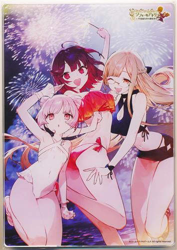 ソフィーのアトリエ ～不思議な本の錬金術士～ B5アクリルプレート 星空に咲く光の花 ソフィー・ノイエンミュラー&プラフタ&モニカ・エルメンライヒ