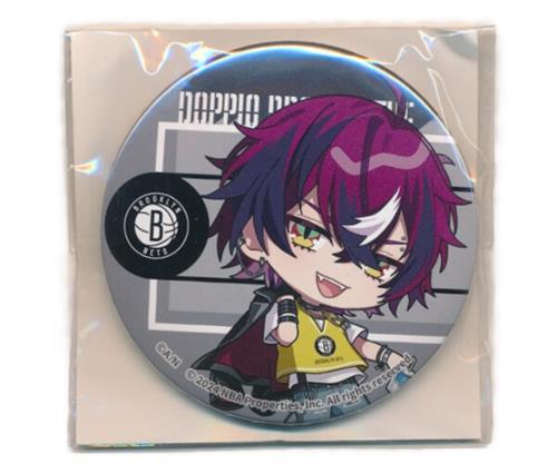 にじさんじ/NIJISANJI EN×NBA×楽天コレクション 第3弾 【Eastern】 D-47賞 缶バッジ ドッピオ ドロップサイト Brooklyn Nets ちびキャラ
