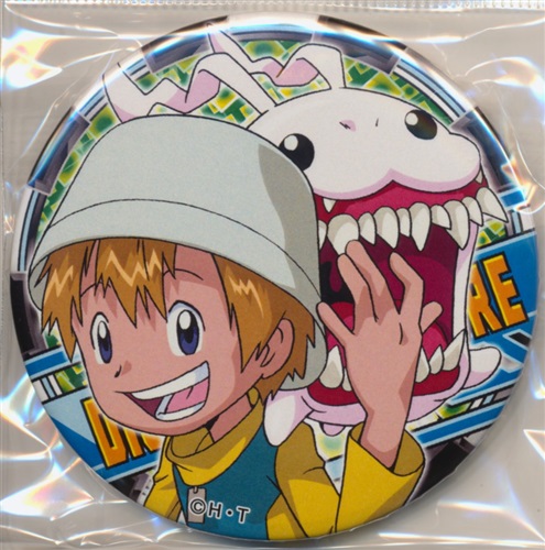 デジモン デジフェス ドデカ缶バッジ タケル トコモン Takaishi Takeru & Patamon - Badge - Digimon Adventure (高石