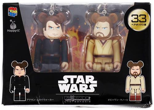 Happyくじ STAR WARS BE＠RBRICK ペアボックス賞 BE＠RBRICK 100% 2体セット 33 アナキン・スカイウォーカー/オビ=ワン・ケノービ
