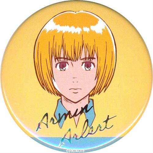 進撃の巨人 POP UP SHOP by WIT STUDIO Art make トレーディング箔押し缶バッジ アルミン・アルレルト