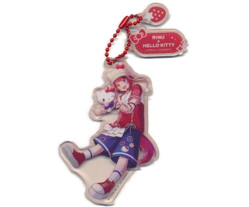 すとぷり×サンリオ 3連アクリルキーホルダー 莉犬×ハローキティ