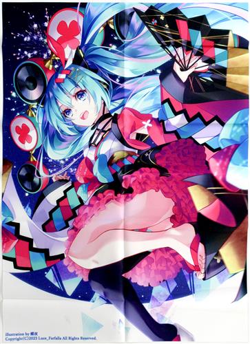 VOCALOID 布ポスター 初音ミク 夏まつりちゃん [蝶夜][Luce_Farfalla]