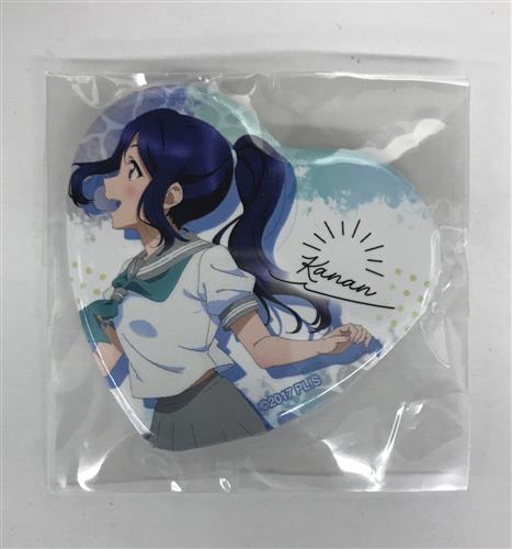 ラブライブ!サンシャイン!! 9th Anniversary Grand Showcase ～永久memories～×展くじ D-3賞 ハート型缶バッジ 松浦果南