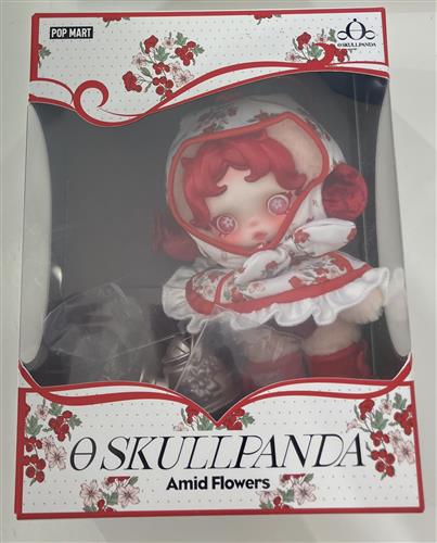 POPMART SKULLPANDA Amid Flowers ぬいぐるみペンダント
