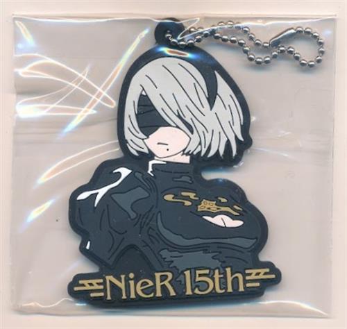 NieR ゲームシリーズ15周年記念くじ NieR 15th Anniversary E賞 ラバーストラップ 2B(ヨルハ二号B型)