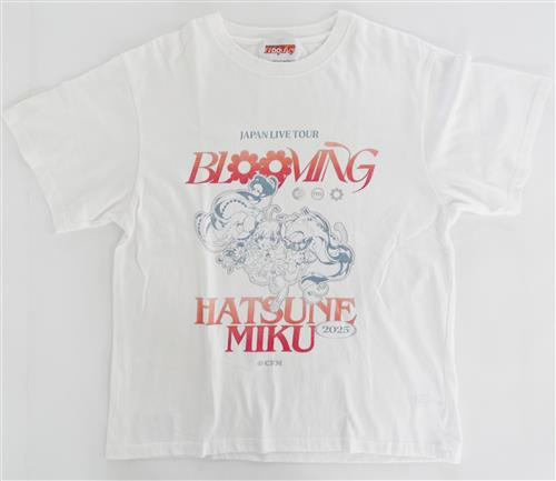 初音ミク TOUR T-shirt White 初音ミク (Mサイズ)【初音ミク JAPAN LIVE TOUR 2025 ～BLOOMING～】