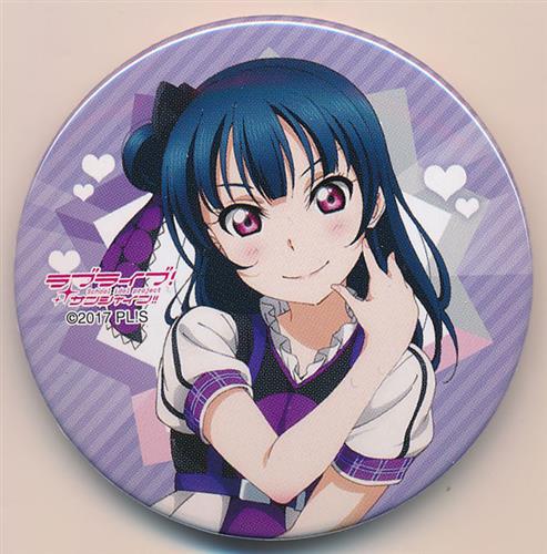 ラブライブ!サンシャイン!! Aqours クラブ活動 LIVE&FAN MEETING 2018 ユニット対抗全国ツアー トレーディング缶バッジ 津島善子 A