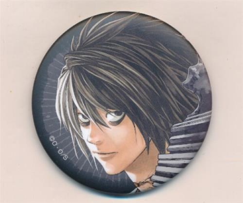 DEATH NOTE マット缶バッジコレクション L(エル・ローライト) B
