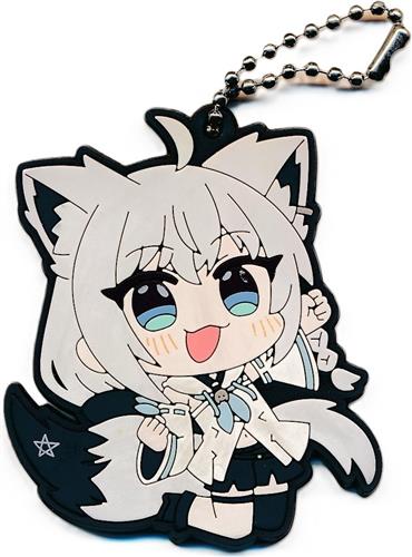 ホロライブ presents Vのすこんなオタ活なんだワ! ラバーストラップ Happiness World 白上フブキ