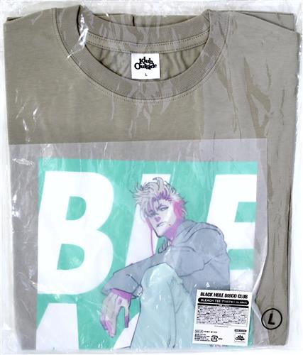 【未開封】BLEACH BLACK HOLE DISCO CLUB TEE グリムジョー・ジャガージャック Lt.GRAY (Lサイズ)