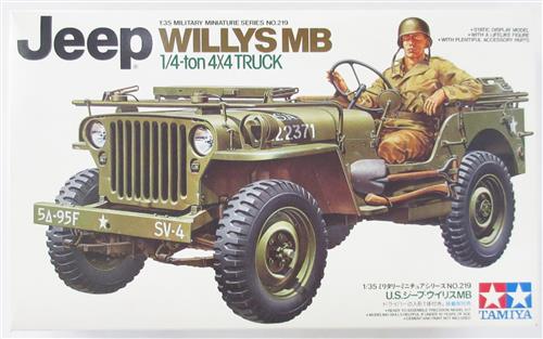 ミリタリーミニチュアシリーズ NO.219 U.S.ジープ ウイリスMB [タミヤ]