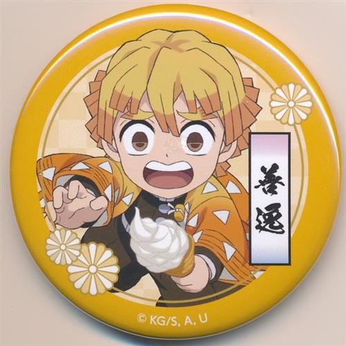 鬼滅の刃×イオンモール キャラバンイベント 謎解きの修行 トレーディング缶バッジ 我妻善逸