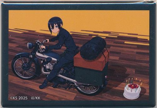くじ引き堂 キノの旅 the Beautiful World 25周年記念オンラインくじ D-7賞 スクエア缶バッジ デザインG