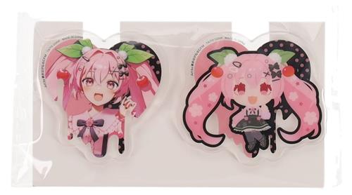 タイトーくじ 桜ミク SAKURA×SUBCULTURE J賞 クリアバッジセット 桜ミク 錆多はがね